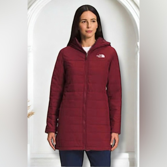 THE NORTH FACE Junction Insulated Parka Women’s Long Jacket Beetroot Small - Picture 5 of 13